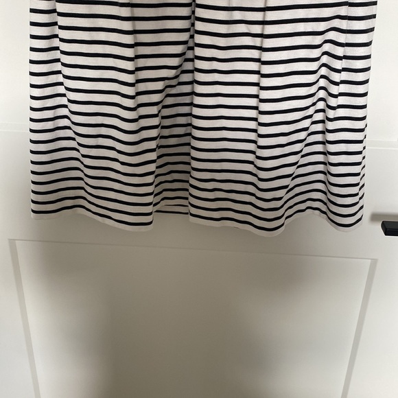 J. Crew White and Black Stripe Sleeveless Dress with Pockets - Picture 9 of 13
